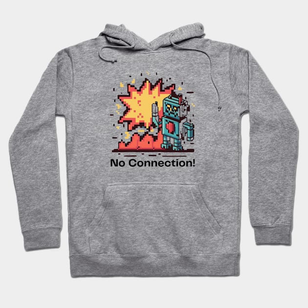 No Connection 8 Bit Hoodie by AnimeVision